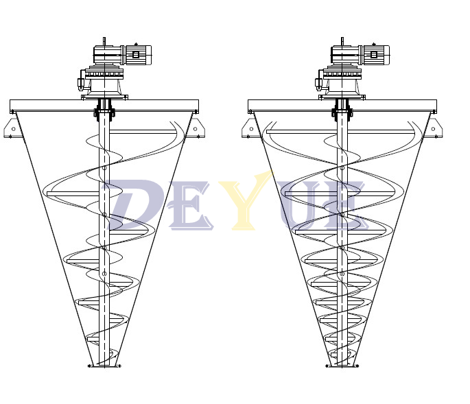 DSHL錐形螺旋混合機(jī)(圖4) DSHL錐形螺旋混合機(jī)(圖4)