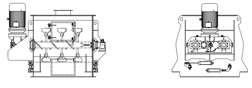 DJH雙軸槳葉混合機(jī)(圖5) DJH雙軸槳葉混合機(jī)