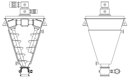 DSHL錐形螺旋混合機(jī)(圖5) DSHL錐形螺旋混合機(jī)(圖5)